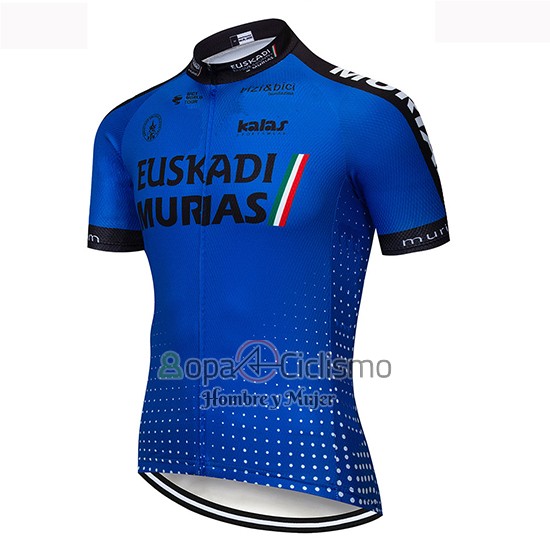 Euskadi Murias Ropa Ciclismo Culotte Corto 2019 Hombre Mangas Cortas Azul